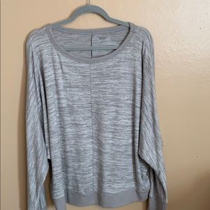 Grey long sleeve blouse